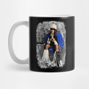 Erykah Badu Fan Art Blue Mug